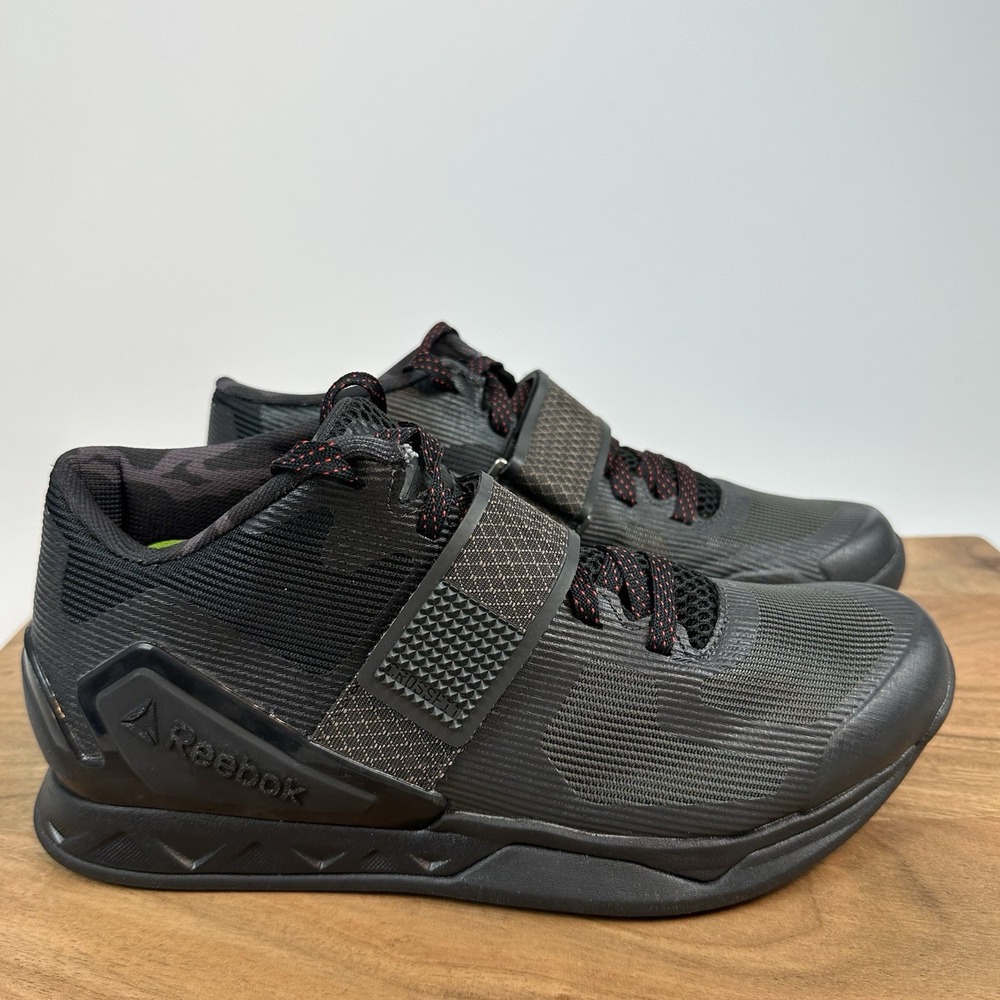New Mens Reebok Transition CVT Black Athletic Crossfit Sneakers Shoes Sz 6.5 D